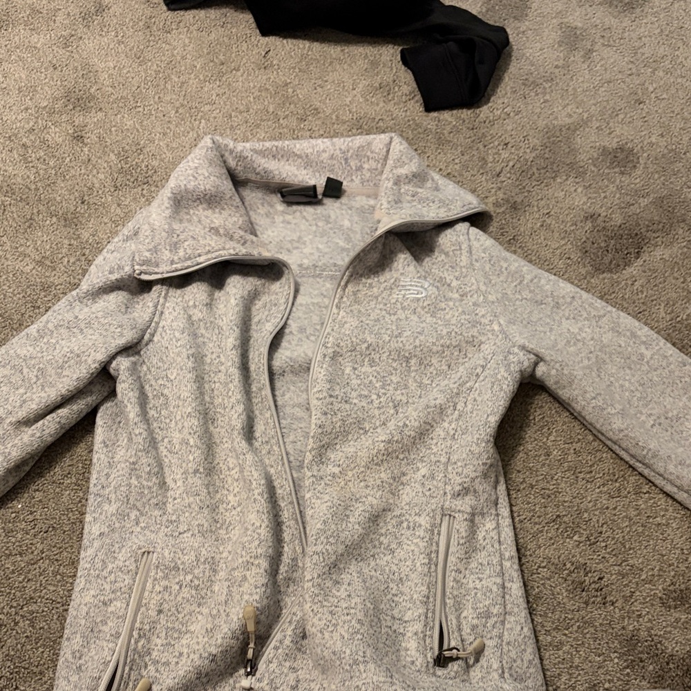 New Balance Light Gray Full-Zip Women’s Jacket